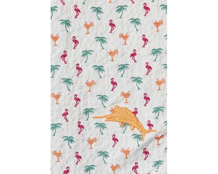 Рубашка Tommy Bahama Nova Wave Flock It To You из хлопкового микса с принтом