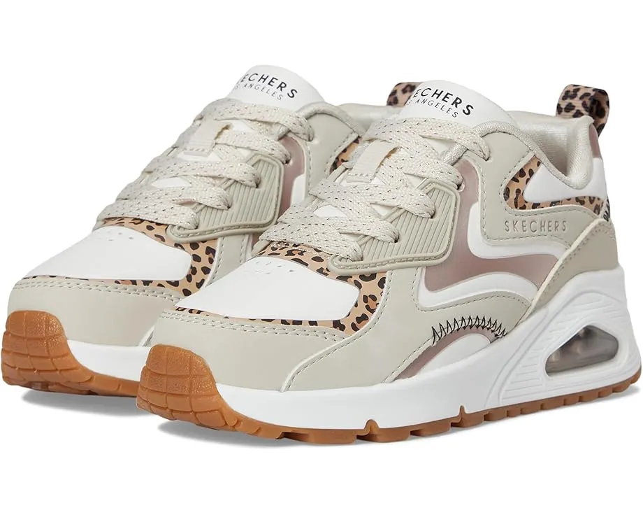 Детские кроссовки SKECHERS KIDS Uno Gen1 с анималистичным принтом и стелькой Memory Foam