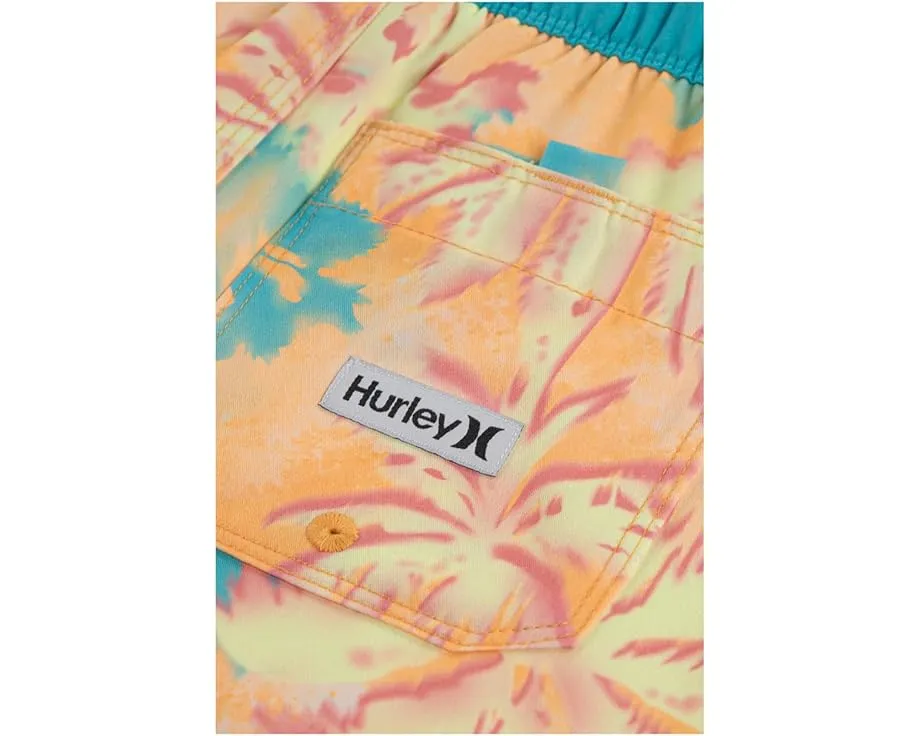 Шорты Hurley Kids Pop Color Palm Pull-On Swim Trunks с яркой графикой