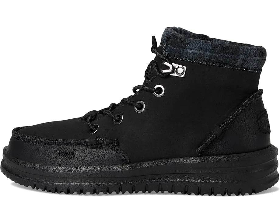 Детские ботинки Hey Dude Bradley Classic на шнурках с кожаным верхом и стелькой Memory Foam