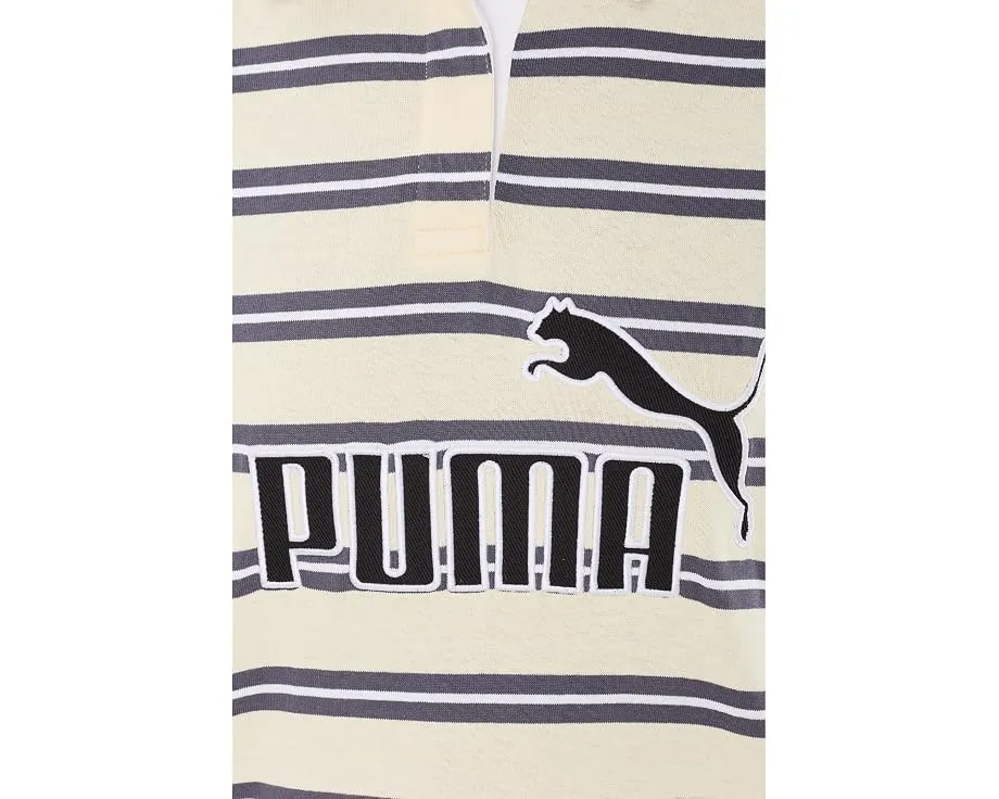 Лонгслив Puma Essentials Elevated No.1 Logo Oversized Striped Rugby Polo поло с полосатым принтом