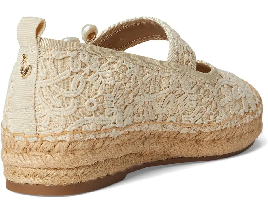 Эспадрильи Maddy Orchid с кружевным верхом и жемчужной пряжкой Sam Edelman