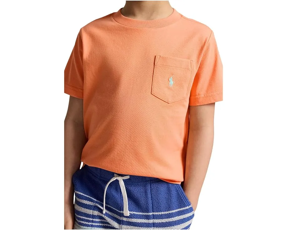 Детская футболка Polo Ralph Lauren из хлопкового джерси с карманом