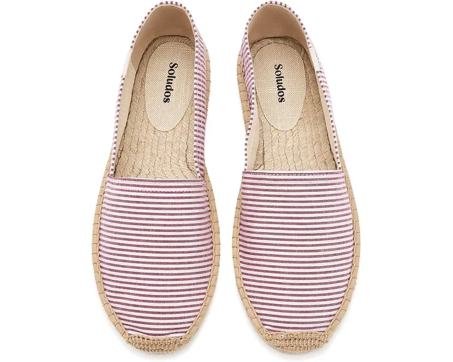 Эспадрильи Soludos Seersucker Original из хлопка с джутовой подошвой