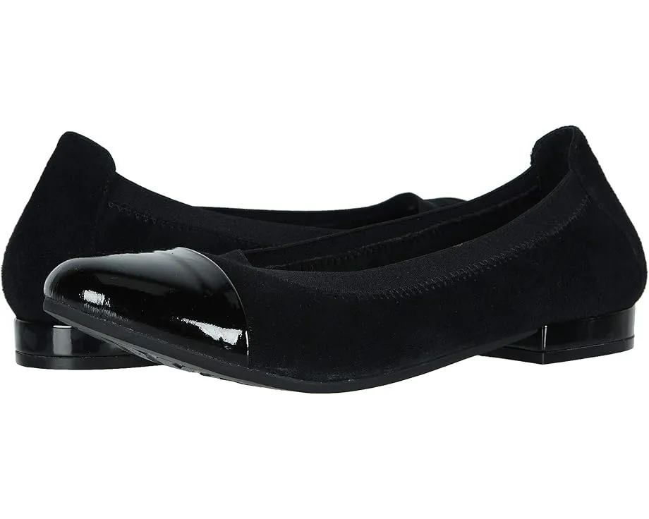 Лоферы David Tate Nicole из замши с мыском из лаковой кожи