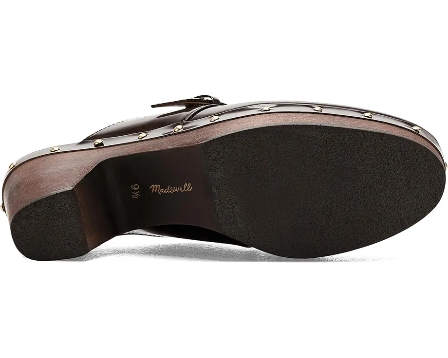 Клоги Madewell Finneas с пряжкой и деревянной платформой