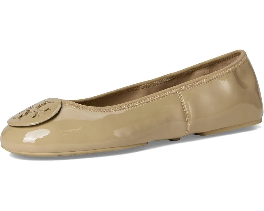 Дорожные балетки Tory Burch Reva Travel с логотипом Double T и стелькой для комфорта