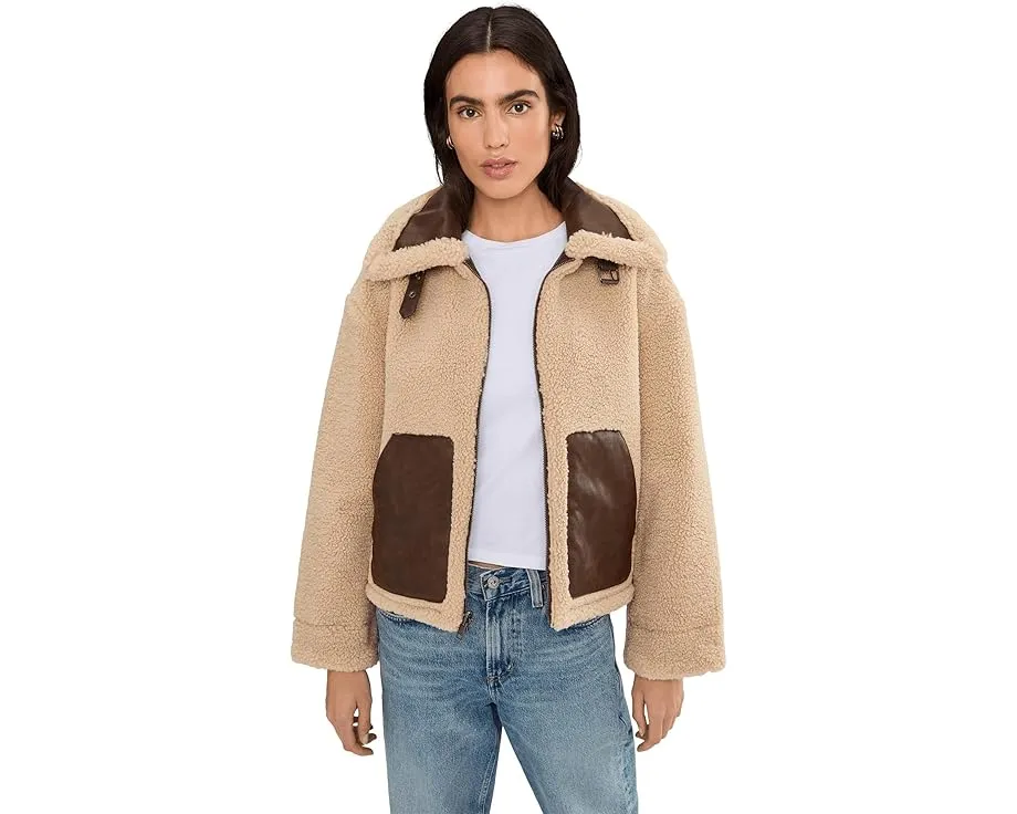 Короткая куртка Levi's из искусственной кожи и шерпи реверсивная