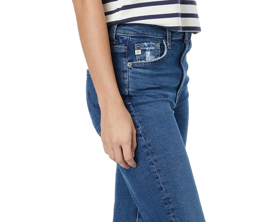 Джинсы AG Jeans Saige с высокой посадкой и прямым кроем