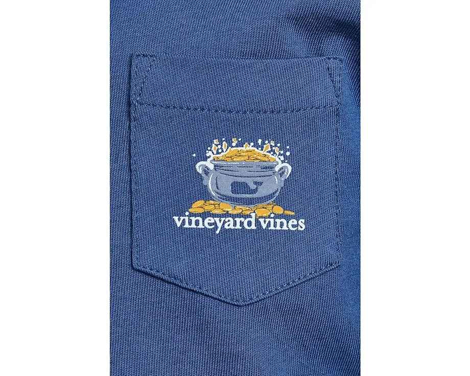 Детская футболка Vineyard Vines с длинным рукавом и принтом ко Дню Святого Патрика