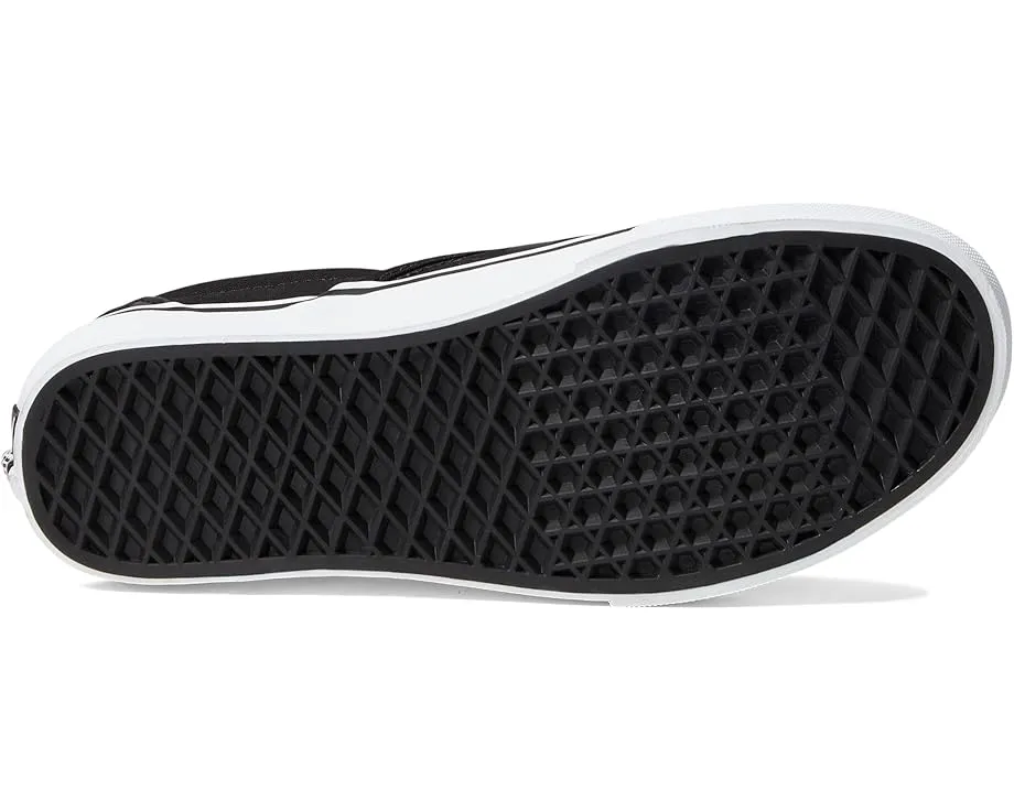 Классические слипоны Vans в клетку с текстильной стелькой и резиновой подошвой