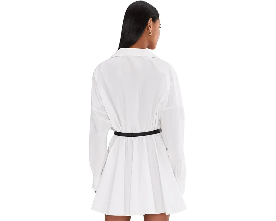 Платье-мини Norma Kamali Super Oversized Boyfriend с расклешенным подолом