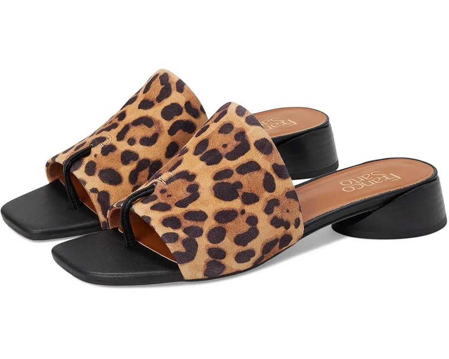 Босоножки Franco Sarto Loran на квадратном каблуке с принтом под животное