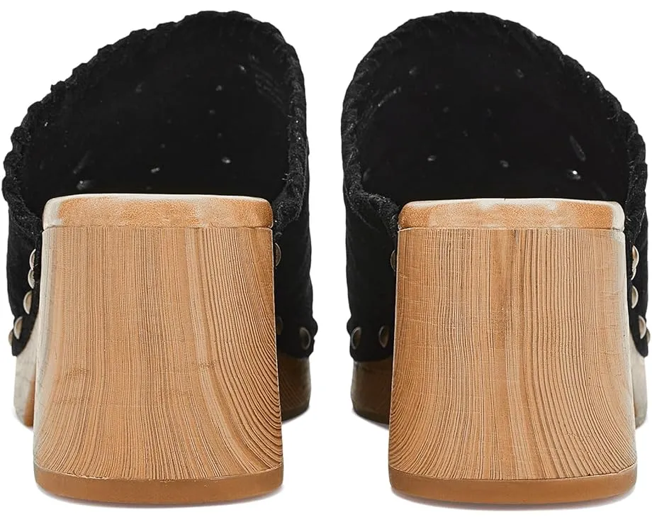 Kork-Ease сабо Tomika из итальянской замши с декоративной строчкой