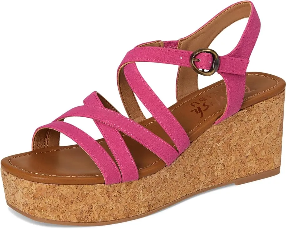 Босоножки Blowfish Malibu Aurora на платформе с ремешками и пробковым клином