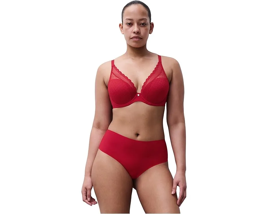 Бюстгальтер Chantelle Norah Chic Plunge T-Shirt Bra с кружевом и поддержкой