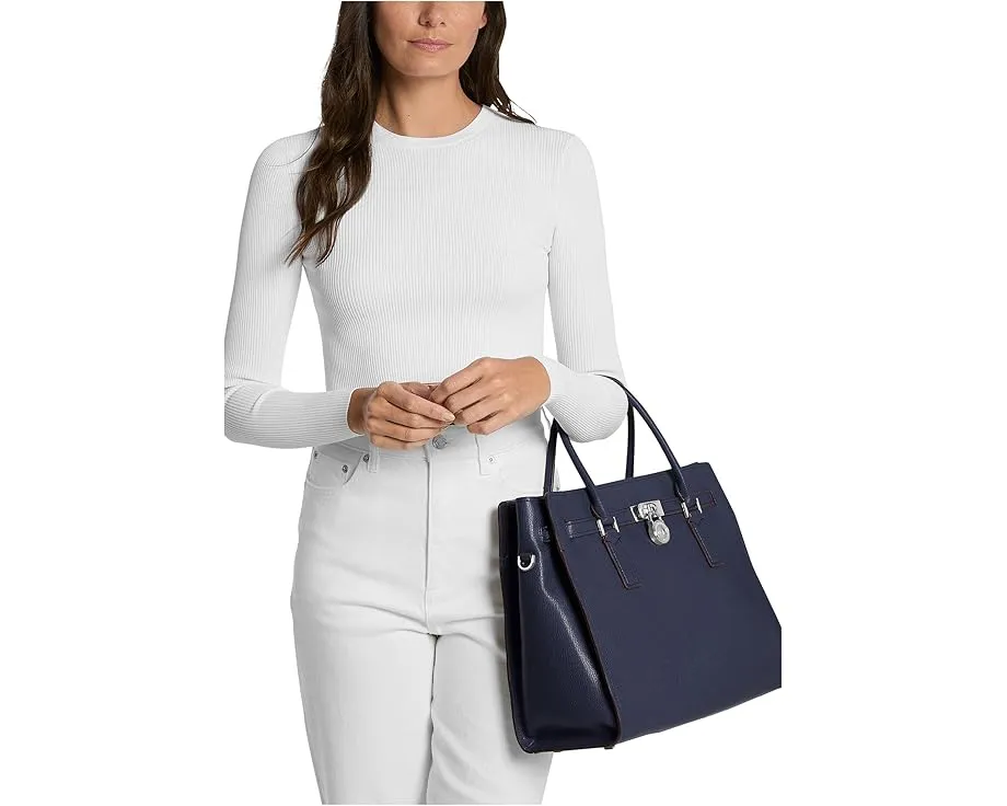 Большая сумка-сатчел Hamilton Moderne от MICHAEL Michael Kors из шагрени