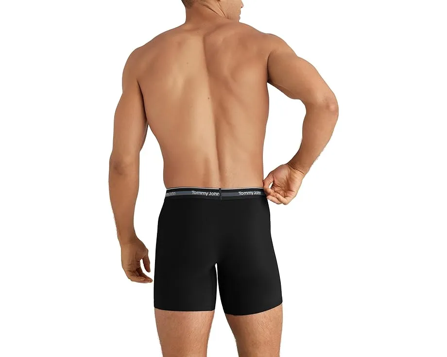 Tommy John Comfort Micro 6 дюймов (15.24 см) боксеры 3 шт с четырехсторонним растяжением