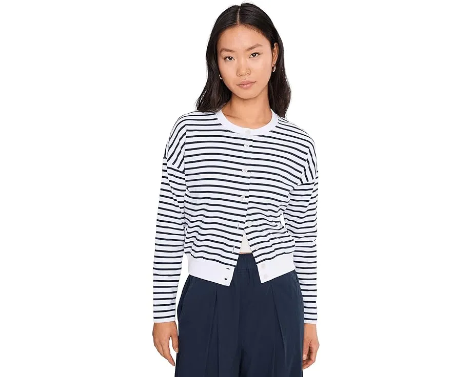 Кардиган Lilla P с резинкой по краям из структурированного трикотажа