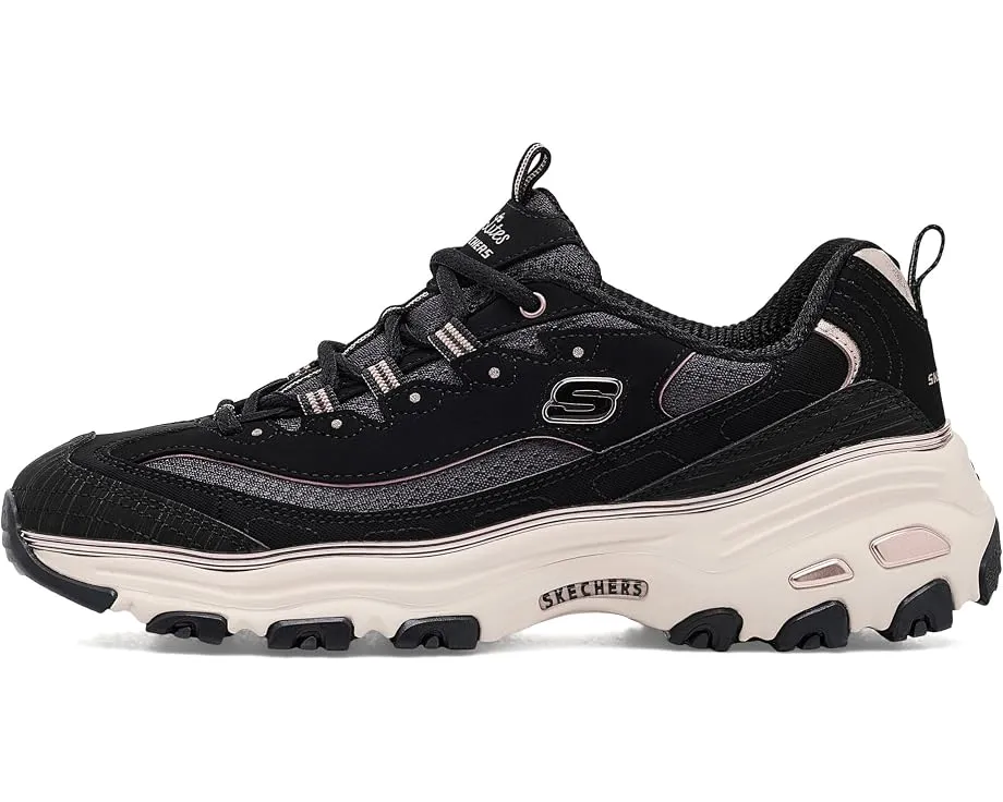 Кроссовки Skechers D'Lites Chrome Wave с хромированной отделкой
