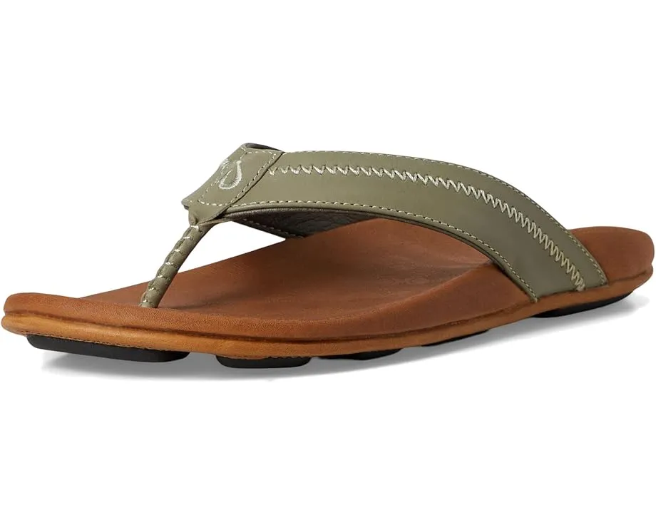 Сандалии OluKai Hiapo с ремнями из премиальной кожи и анатомической стелькой