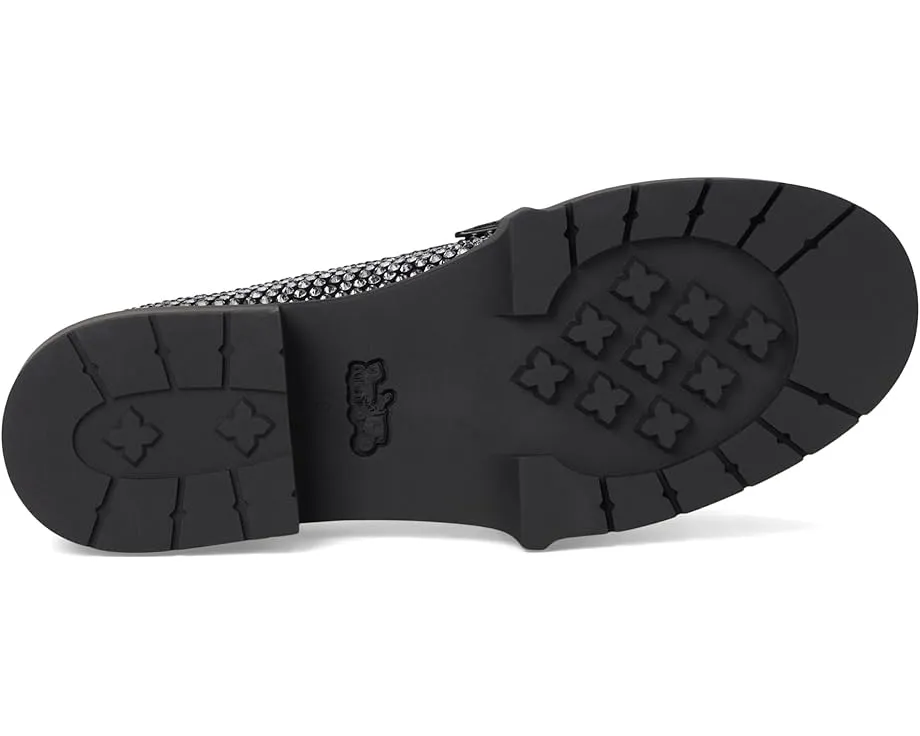 COACH лоферы Leah с кристаллами на каблуке и резиновой подошвой