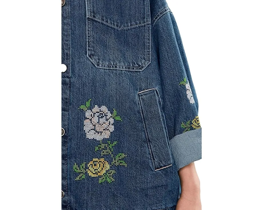 Рубашка Madison City Embroidered Free Peoplе с вышивкой