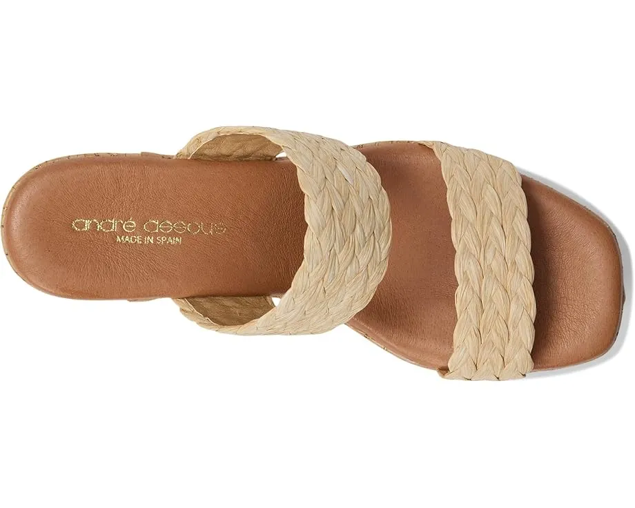 Бренд Andre Assous Сандалии Cairo на квадратном каблуке с пробковым верхом