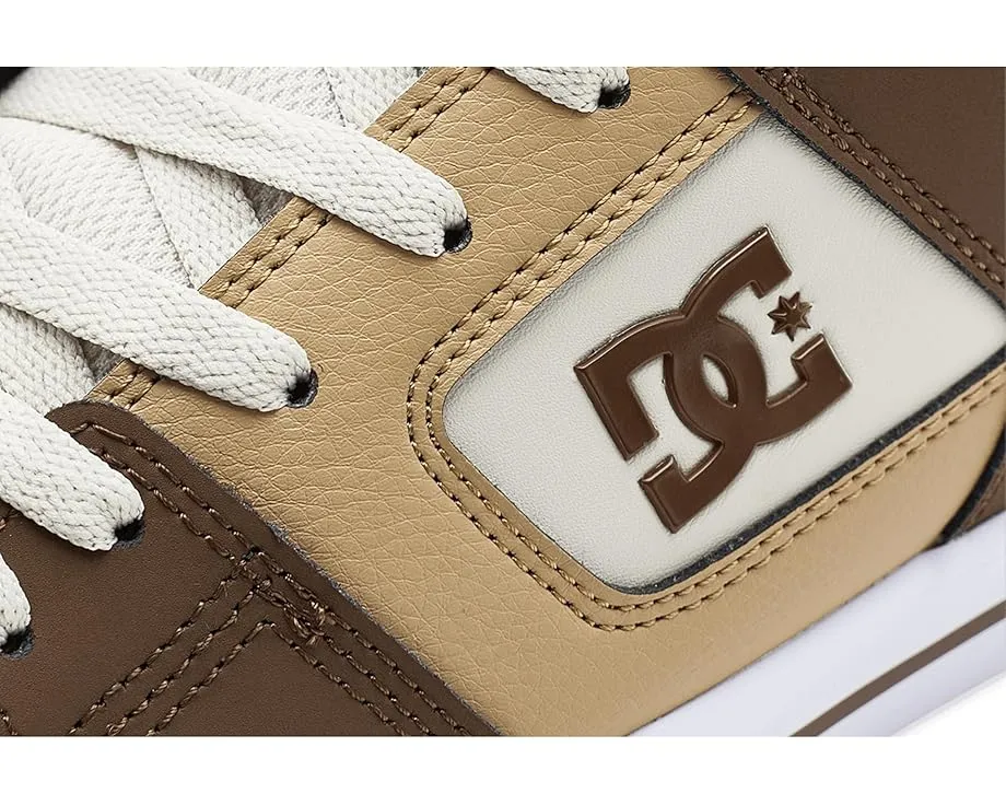 Кроссовки DC Pure из кожи с круглым носком и резиновой подошвой