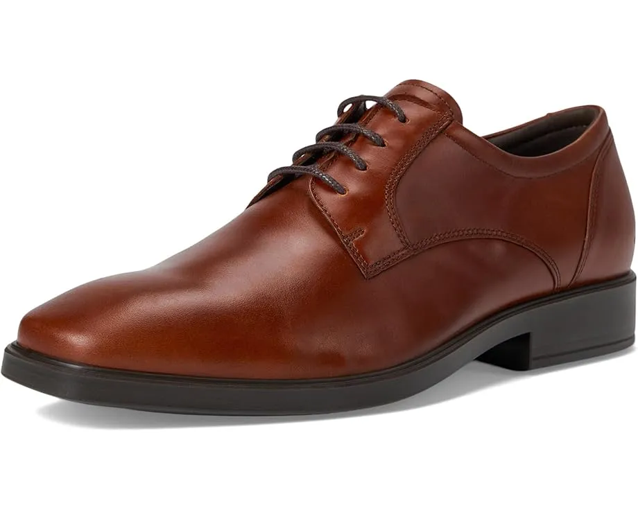 Оксфорды ECCO Milan Plain Toe с перфорацией и технологией ECFS
