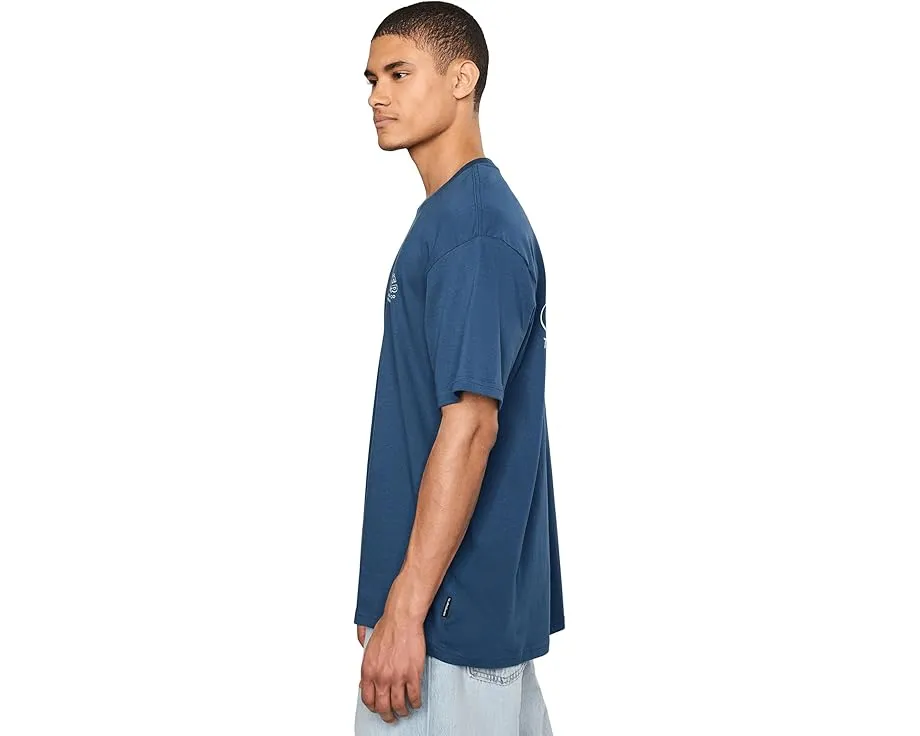 Футболка Quiksilver Bubble Arch с пляжным принтом из хлопка 180 г/м²