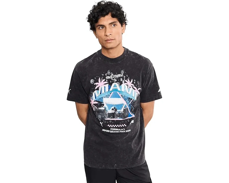Футболка Formula 1 Miami Washed Graphic Puma с принтом