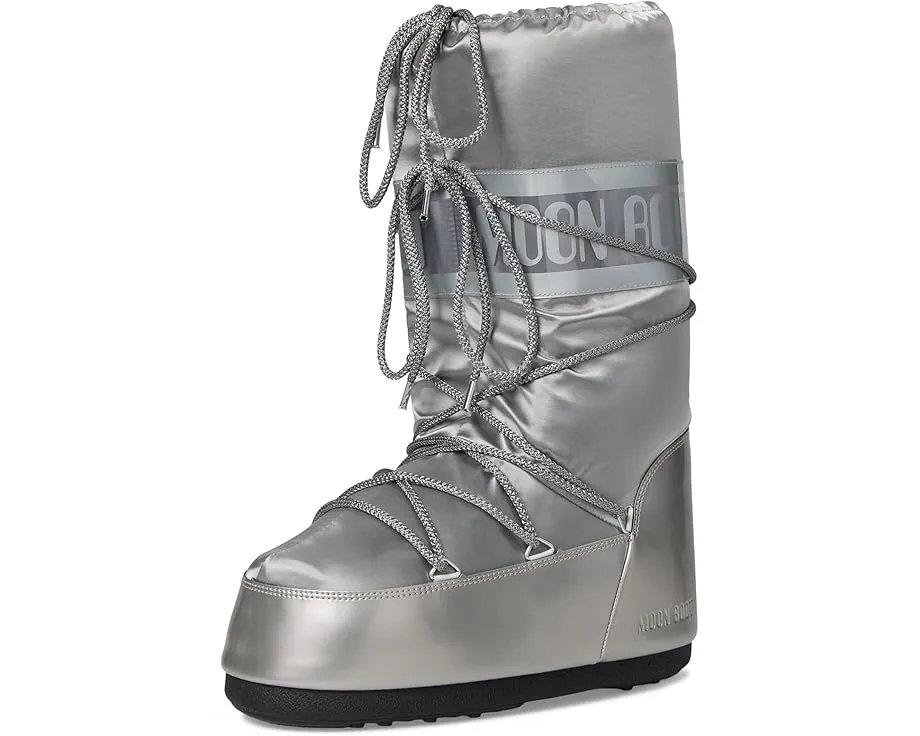 Ботинки MOON BOOT Icon Glance с блестящим атласом и термоизоляцией