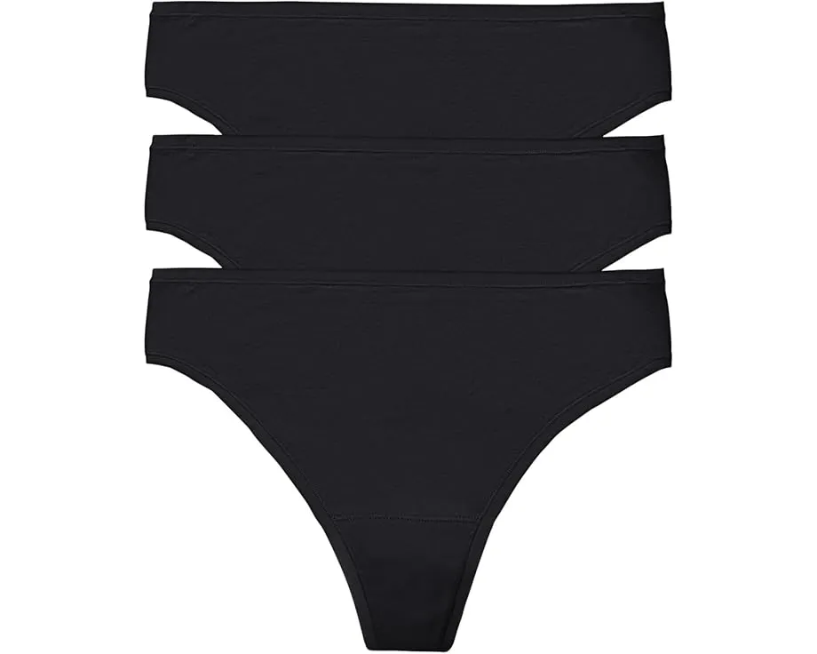 Трусики-стринги Bliss Bare Cotton 3 шт из дышащего хлопка пима