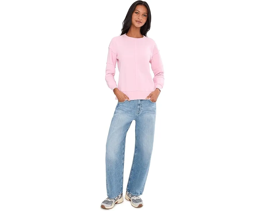 Свитшот Mod-o-doc с длинным рукавом и контрастными швами в расслабленном крое