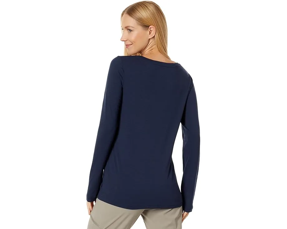 Футболка L.L.Bean Soft Stretch Supima с круглым вырезом и длинным рукавом из мягкой эластичной ткани