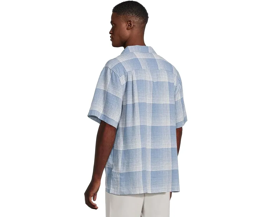 Pendleton Рубашка из льна с коротким рукавом в стиле кемп