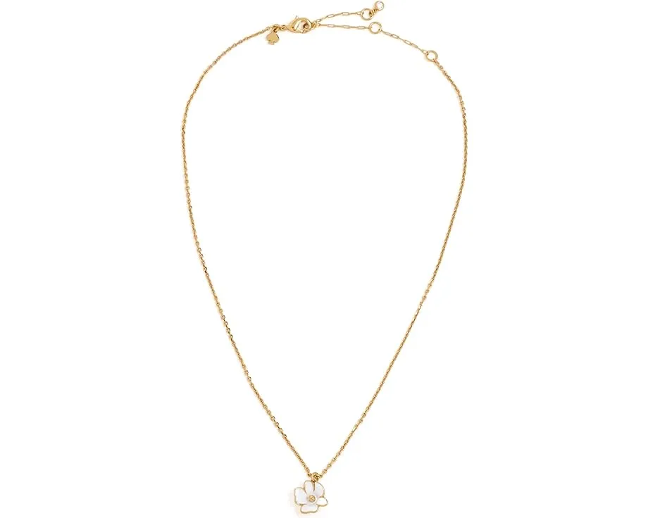 Подвеска Kate Spade New York Golden Bloom Flower из металла и перламутра