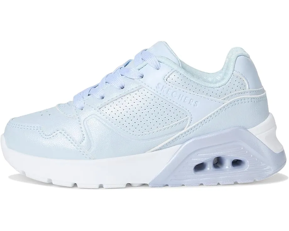 Детские кроссовки Skechers Uno Lite 2.0 с блестящим верхом и памятью формы