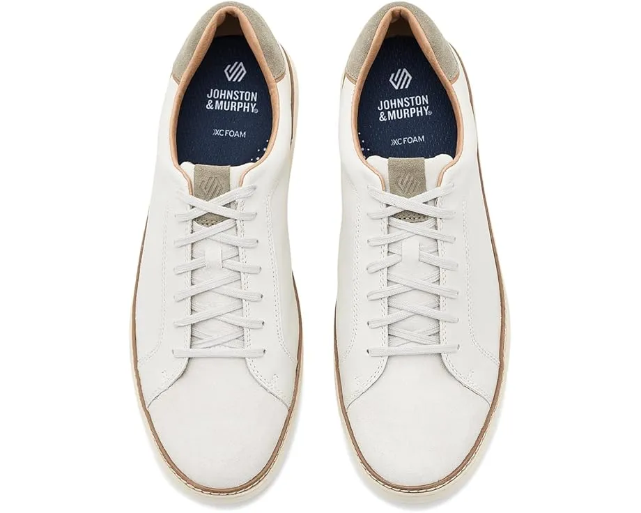 Кроссовки Mcguffey 2 Lace-To-Toe от Johnston & Murphy бежевые с замшевыми вставками