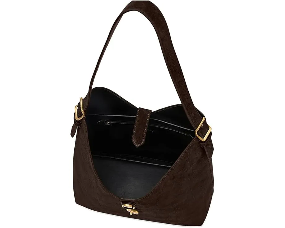 Мини-сумка Rebecca Minkoff Megan Hobo из натуральной кожи на плечо
