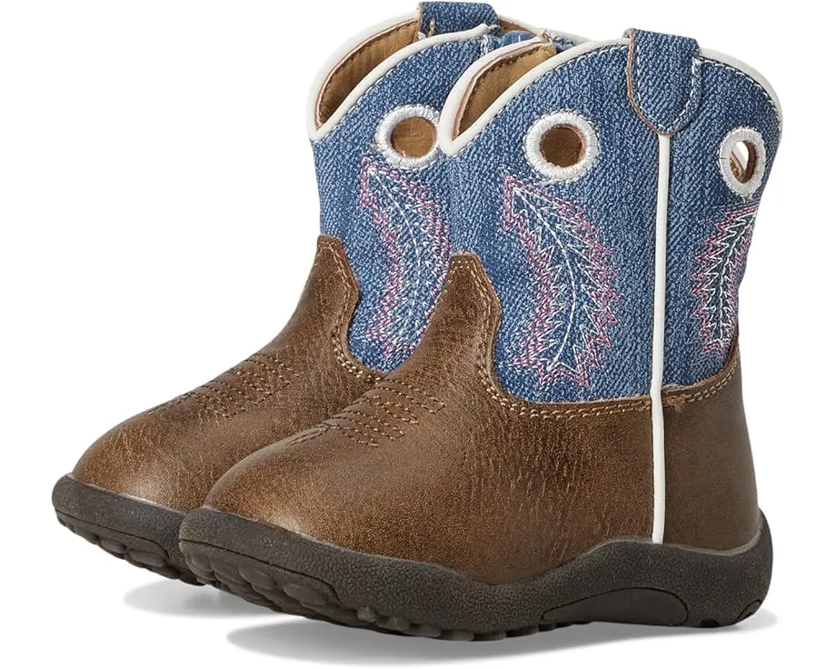 Сапоги Cowbabies Willow с джинсовым голенищем и перьевым швом