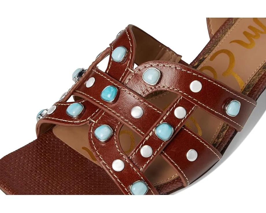 Сандалии Sam Edelman Wayla 2 на квадратном каблуке с плетеным верхом
