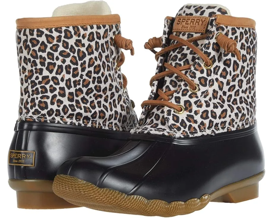 Водонепроницаемые сапоги Sperry Saltwater с принтом под животное