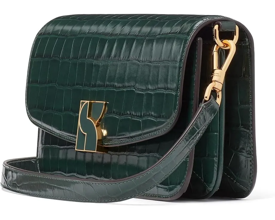 Средняя кожаная сумка через плечо Kate Spade New York Dakota Croc Embossed