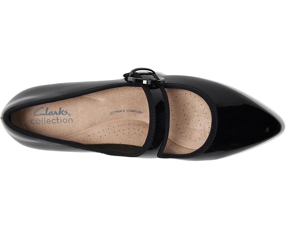 Туфли Clarks Natalyn May с острым носком на квадратном каблуке и пряжкой