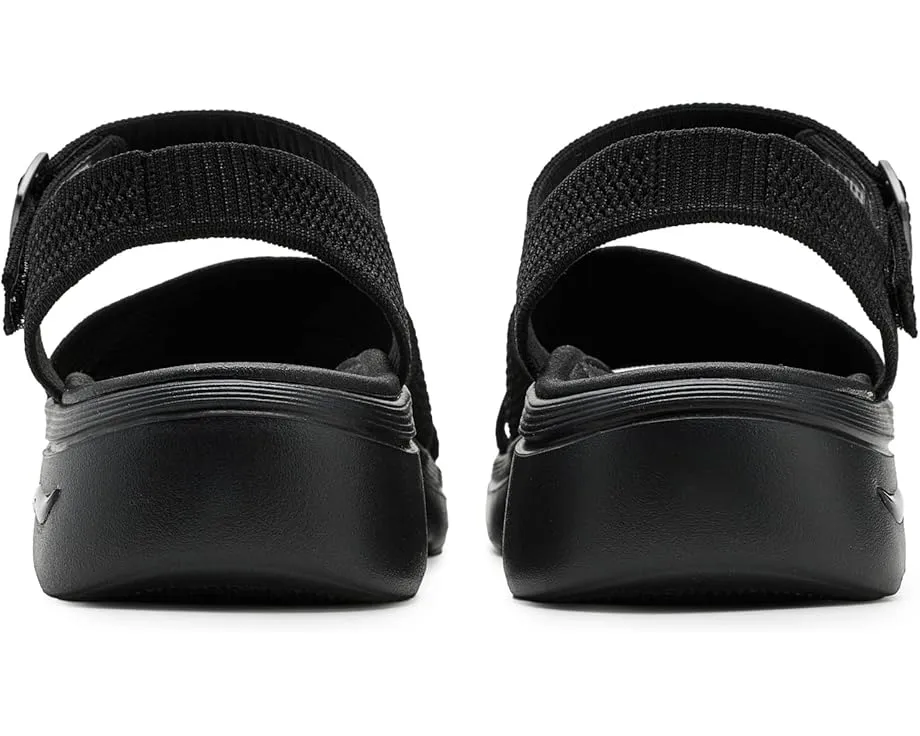 Сандалии SKECHERS GO Walk Arch Fit 2.0 с блестящей пряжей и поддержкой свода стопы