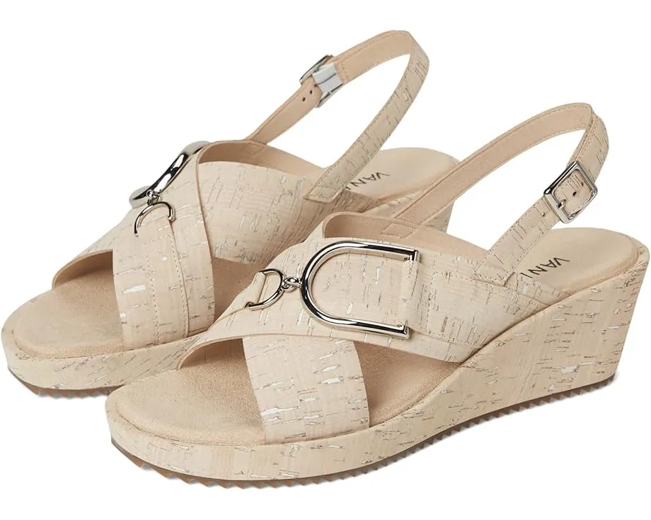 Vaneli Cadesh сандалии на танкетке из пробки с открытым мыском