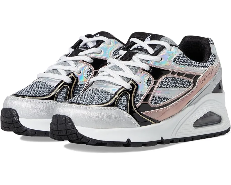 Детские кроссовки SKECHERS KIDS Uno Gen1-Platinum Flash на шнурках