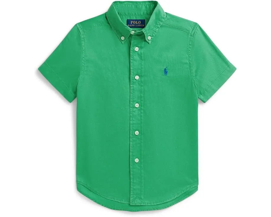 Рубашка Polo Ralph Lauren Cotton Twill с коротким рукавом для малышей